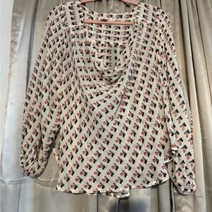 Chic Patterned Women's Blouse